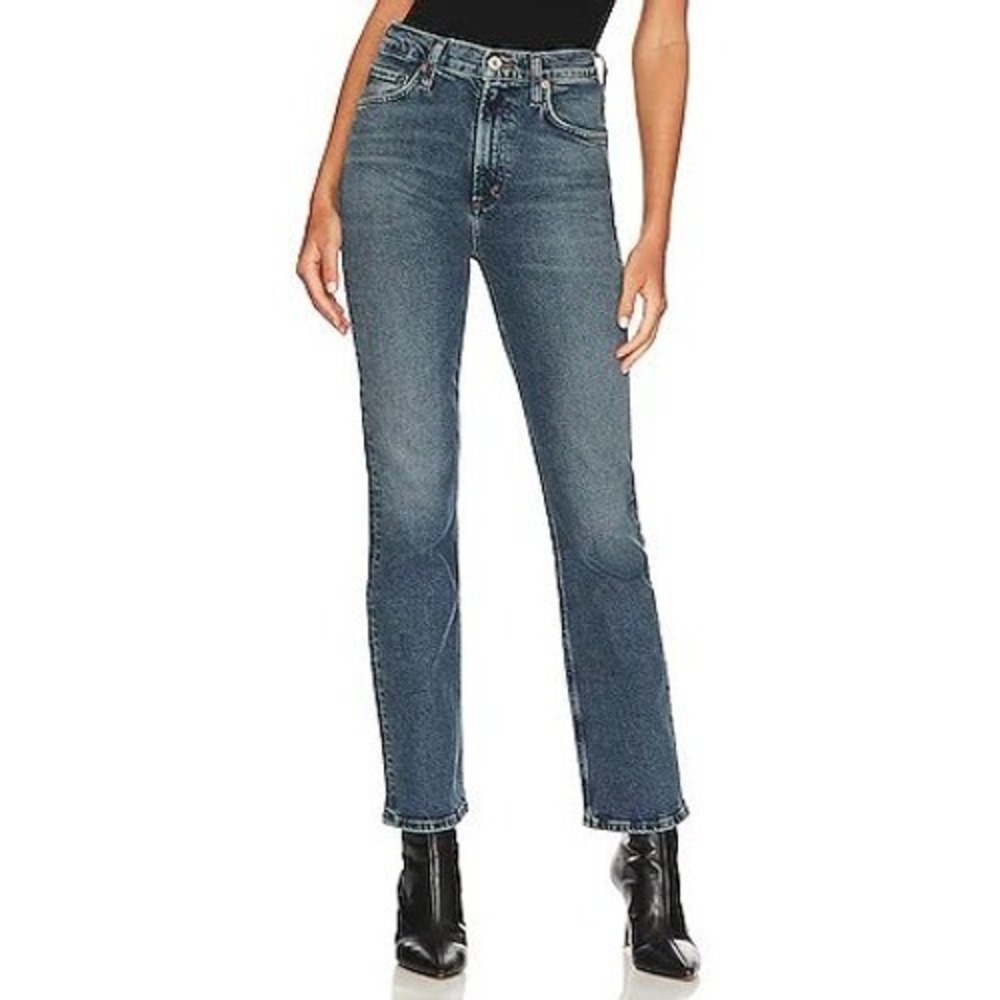 AGOLDE Vintage High Rise Bootcut Jeans Prophecy Blue Womens 24